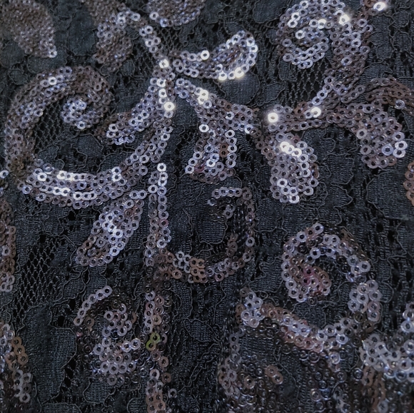 Ralph Lauren Green Label Sequined Lace Dress - Picture 2 of 2